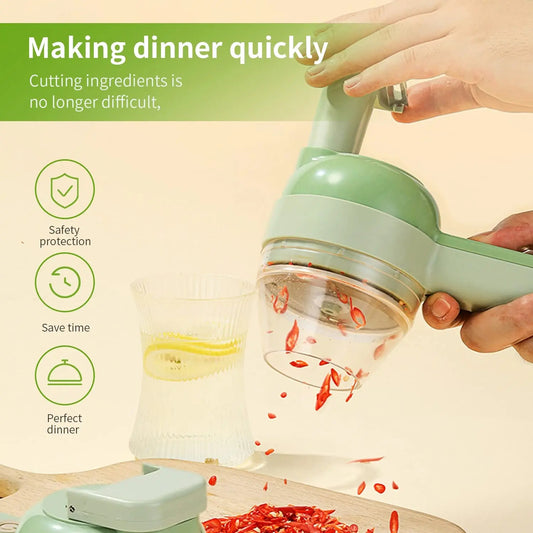 Electric Rechargeable Multifunction Food Chopper