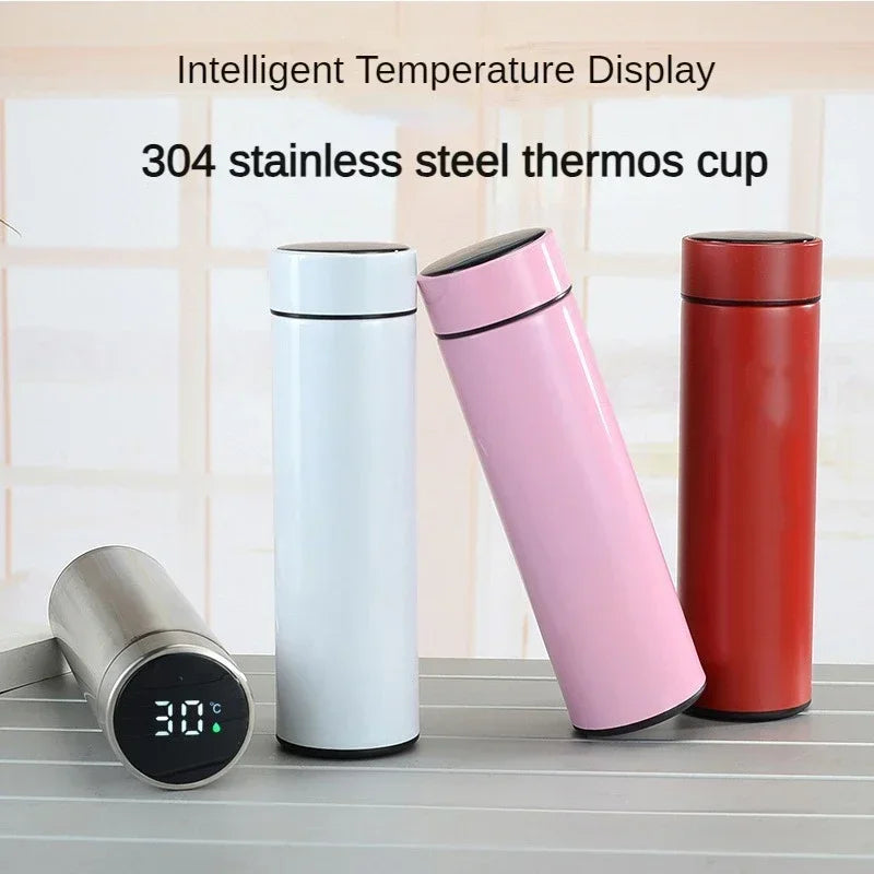 Stainless Steel Temperature Display Thermos