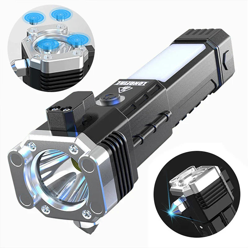 Multifunction Portable LED Flashlight