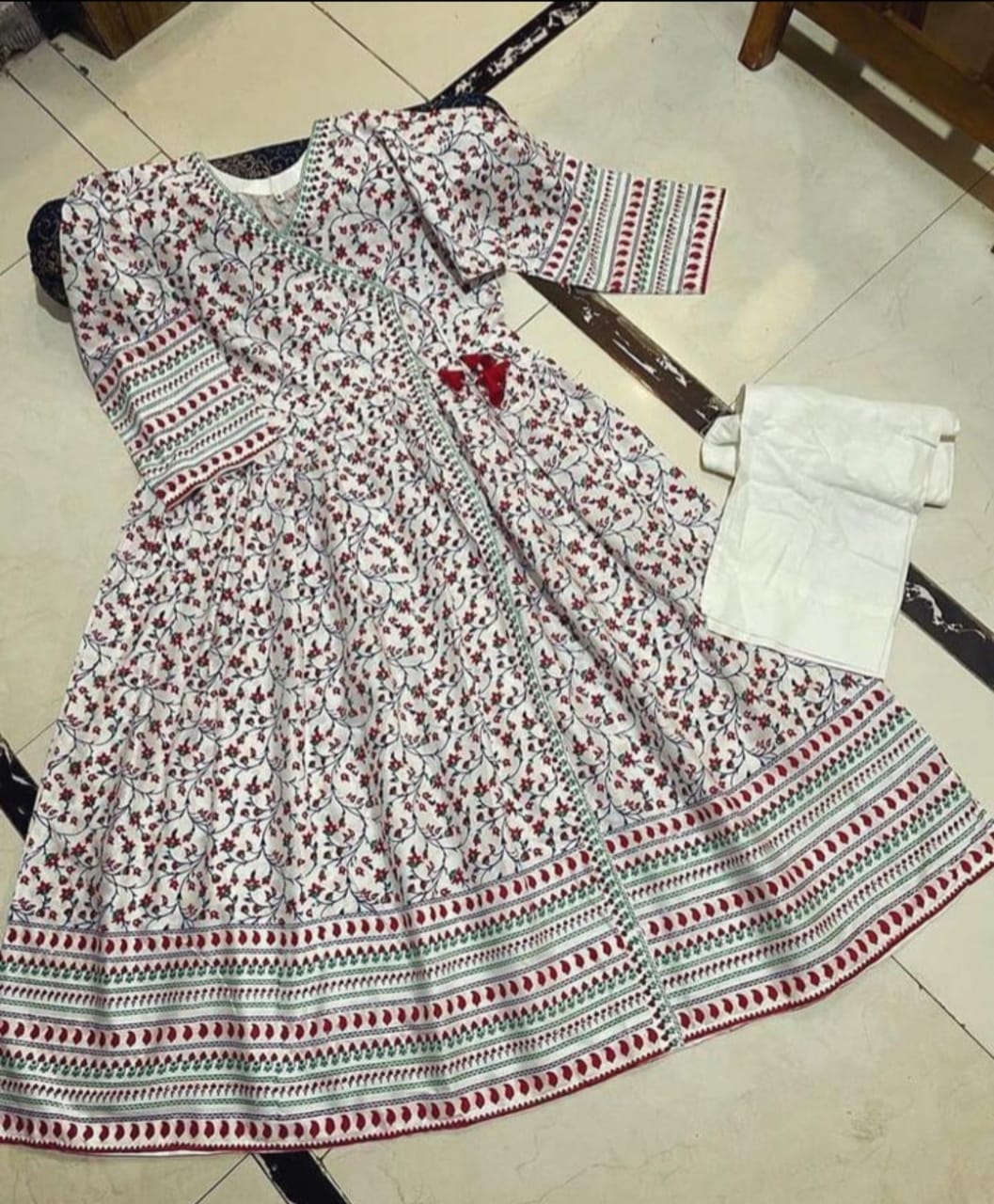 Cotton Angrakha Maxi 2Pc